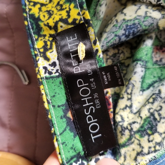 Topshop Tapestry Print Double V Neck Sundress - Picture 8 of 9